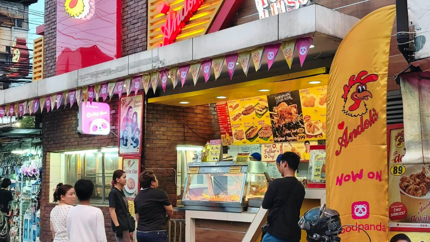 Order or pick up your Andok_s favorites through the foodpanda app at your nearest participating branch